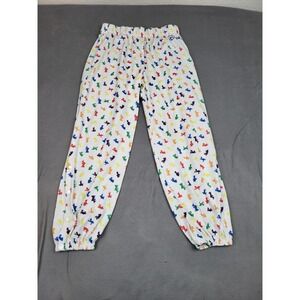 Disney Starlight Pajama Pants FR‎ Boys Medium White AOP Disney Character Light